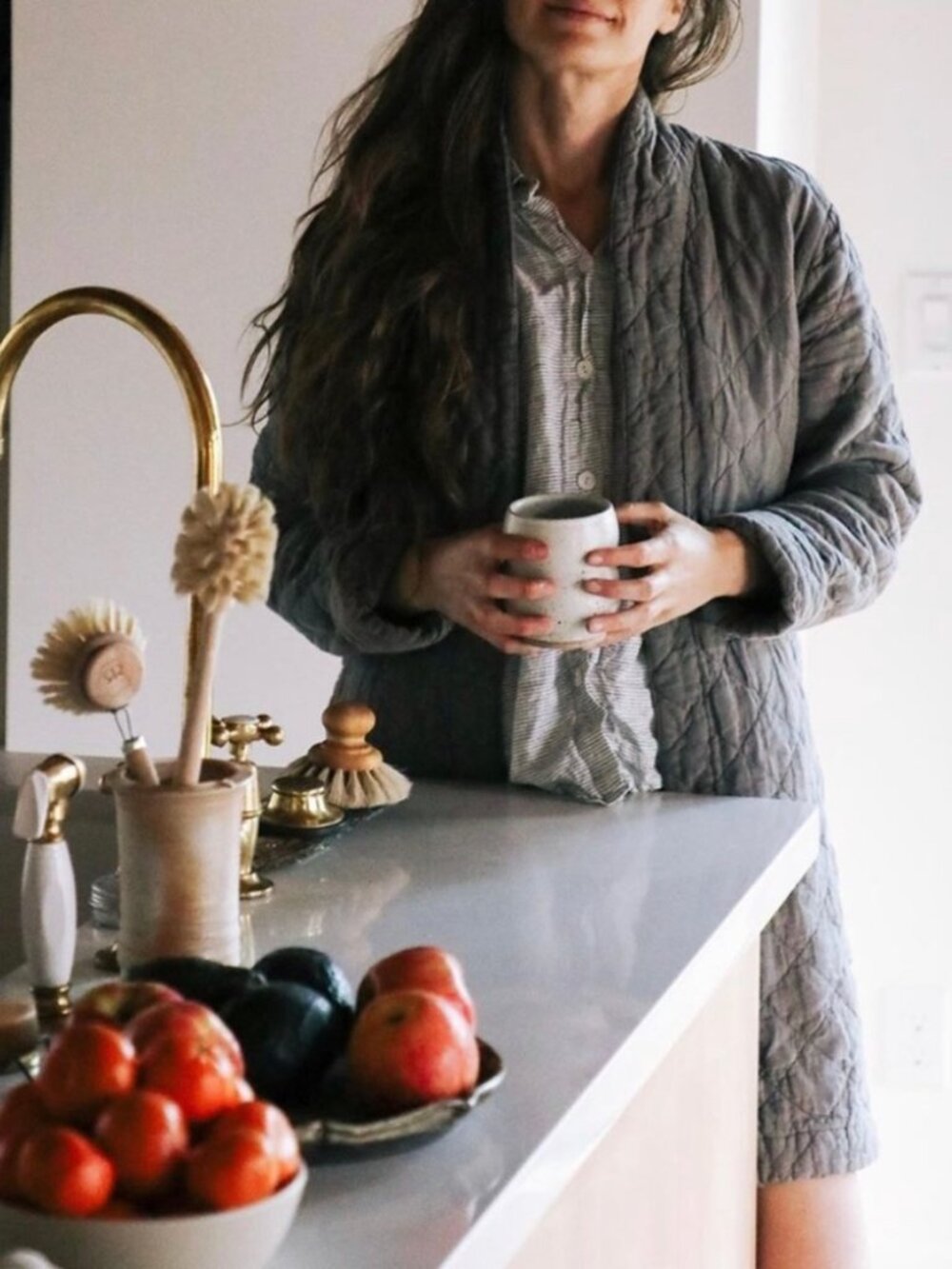 MATTEO LOS ANGELES Women's Small Black 100% Linen Quilted Linen Cardigan Jacket